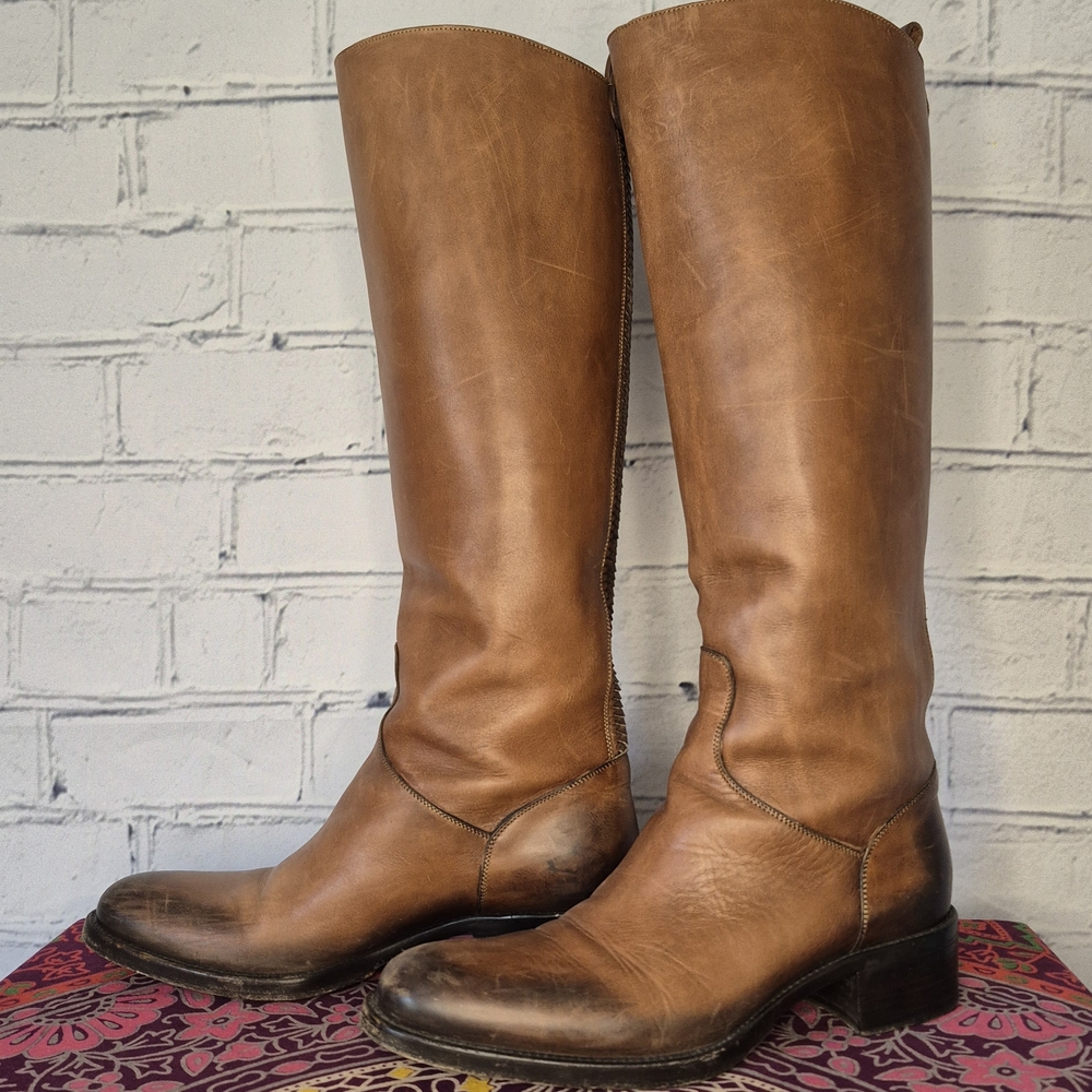 Sartore Tan Leather Boots